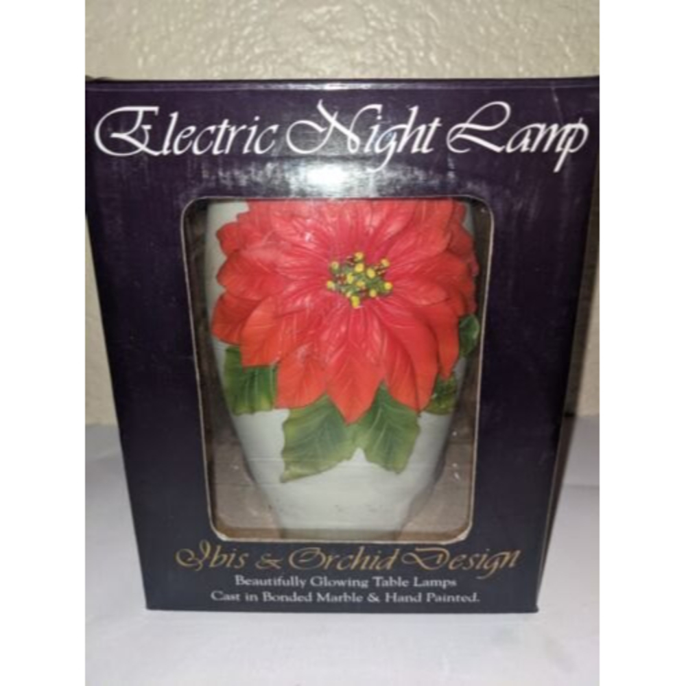 Poinsettia Flowers of Light Night Lamp